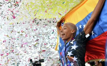 Yulimar Rojas celebra oro olímpico y Liga de Diamante en Venezuela